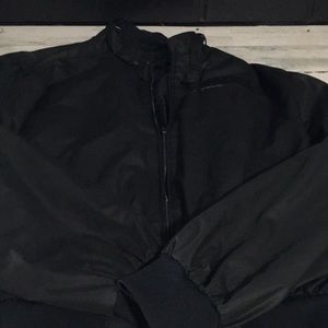 Members Only men’s black full zip windbreaker jacket size 46